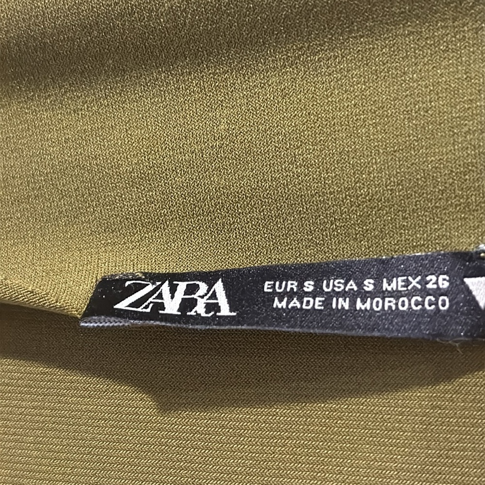 ZARA Olive Green Long Sleeve Bodysuit - Picture 5 of 6